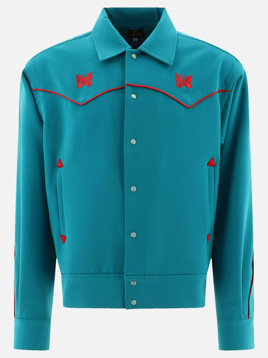 Quilted & Utility Jackets Solid colour  Light blue - Needles Men | PLP | VIETTI Online Store 
