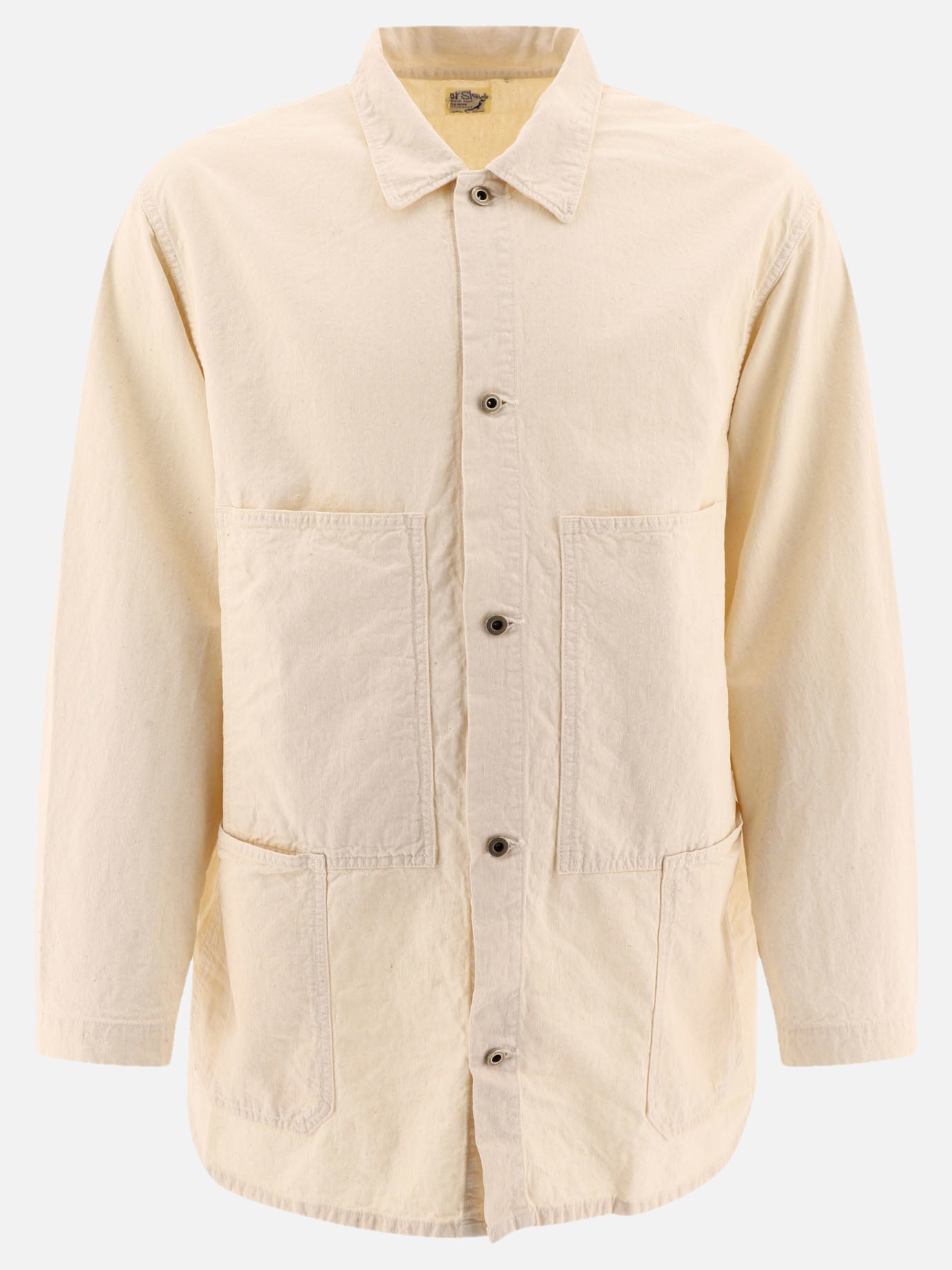 OrSlow "Utility" twill overshirt Beige