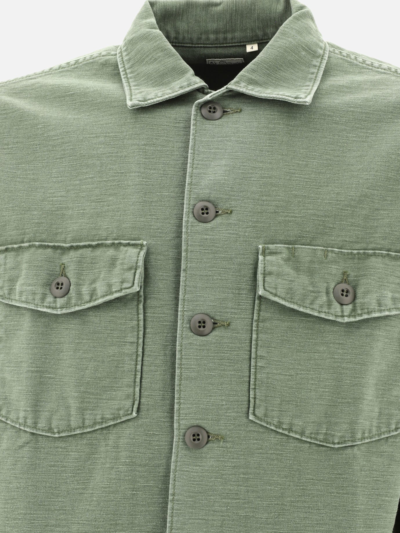 Overshirt jackets Solid colour  Green - OrSlow Men | PDP | VIETTI Online Store | Zoom-Modal_3
