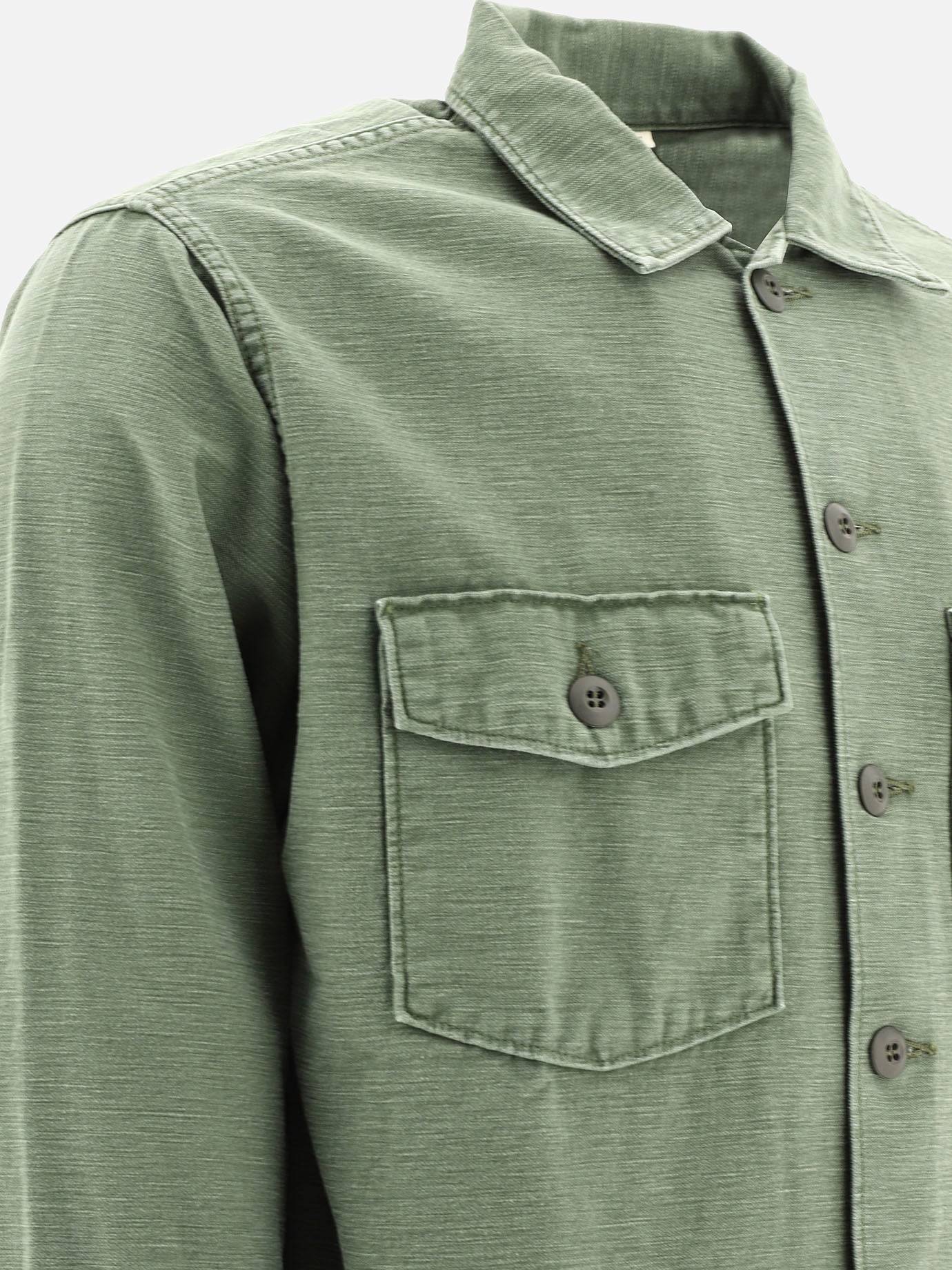 Overshirt jackets Solid colour  Green - OrSlow Men | PDP | VIETTI Online Store | thumbnail_4