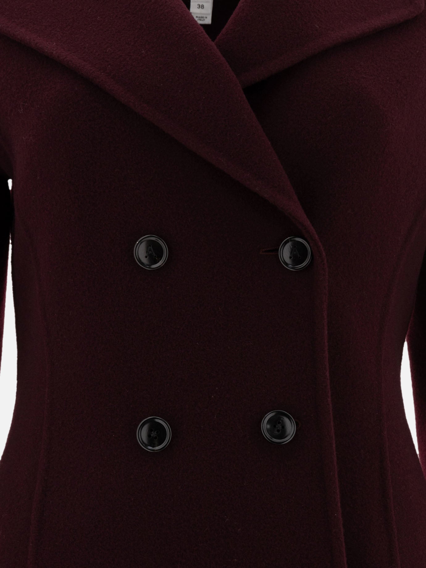 Cappotti corti Solid colour  Bordeaux - Alaïa Donna | PDP | VIETTI Online Store | thumbnail_3