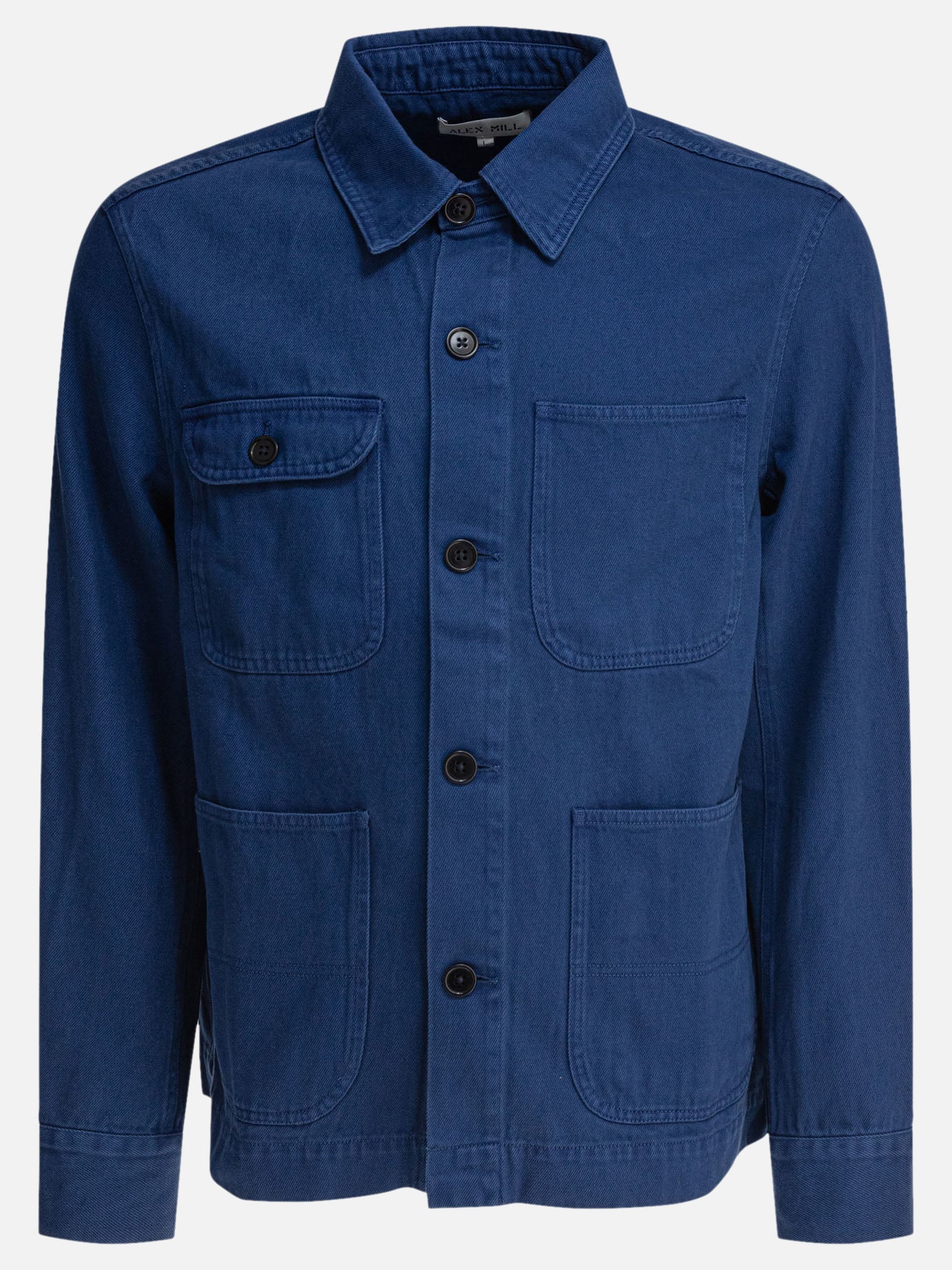 Giacche overshirt Solid colour  Blu - Alex Mill Uomo | PDP | VIETTI Online Store | thumbnail
