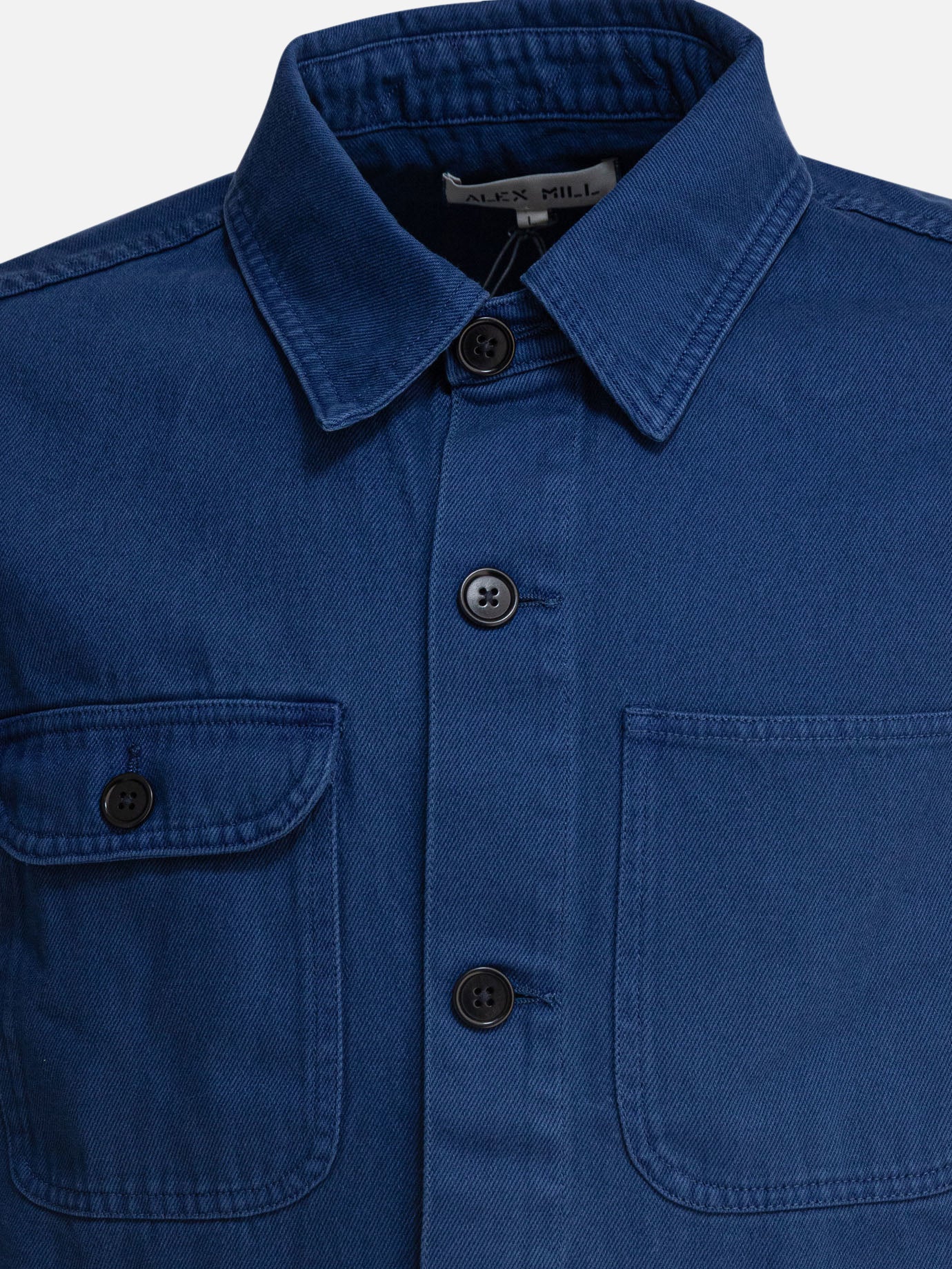 Giacche overshirt Solid colour  Blu - Alex Mill Uomo | PDP | VIETTI Online Store | Zoom-Modal_3
