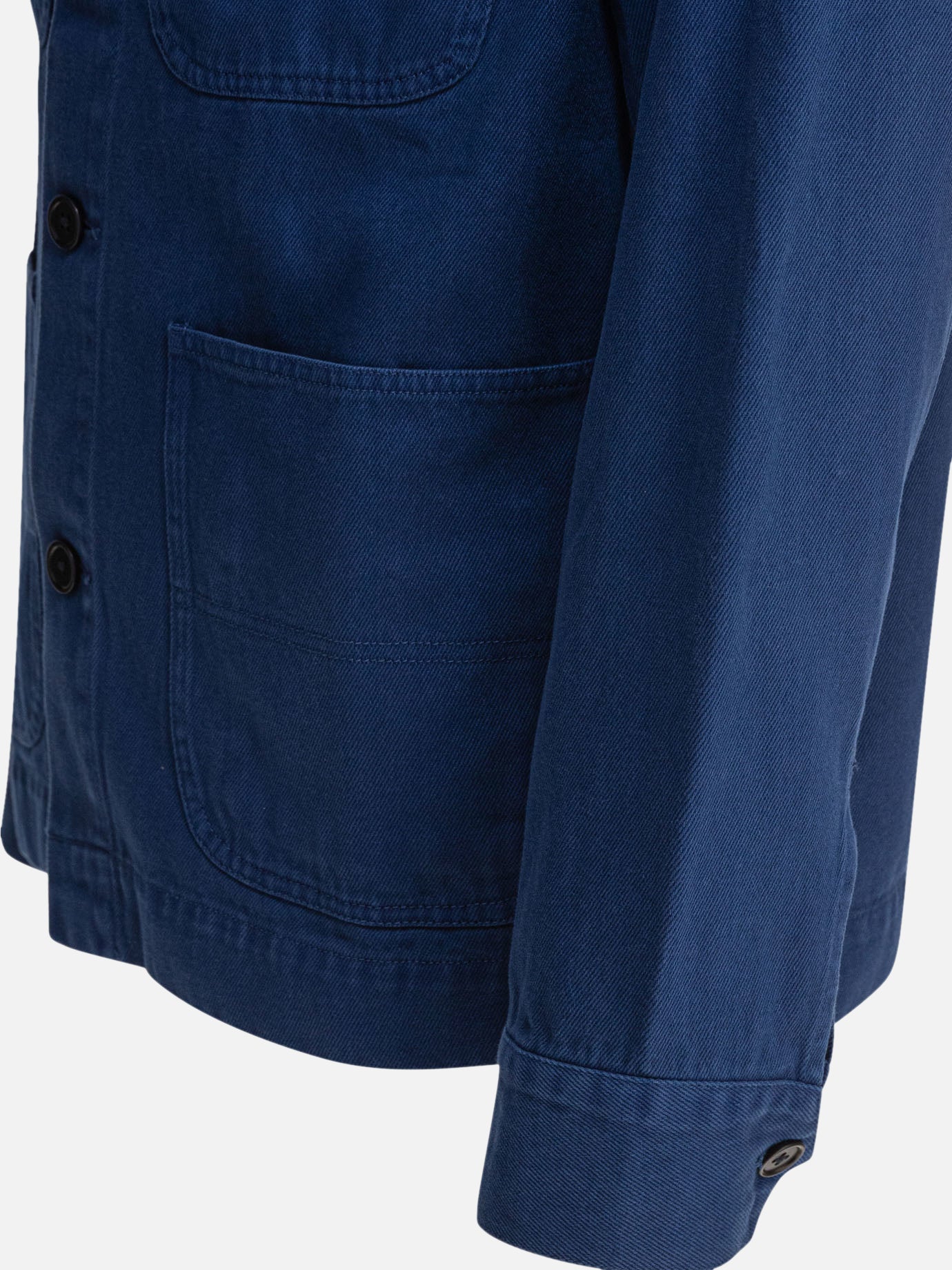 Giacche overshirt Solid colour  Blu - Alex Mill Uomo | PDP | VIETTI Online Store | Zoom-Modal_4
