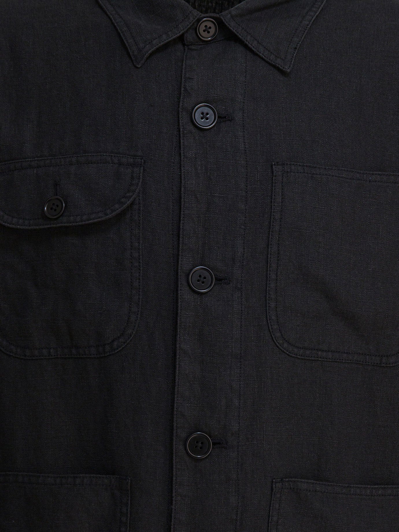 Giacche overshirt Solid colour  Nero - Alex Mill Uomo | PDP | VIETTI Online Store | thumbnail_3