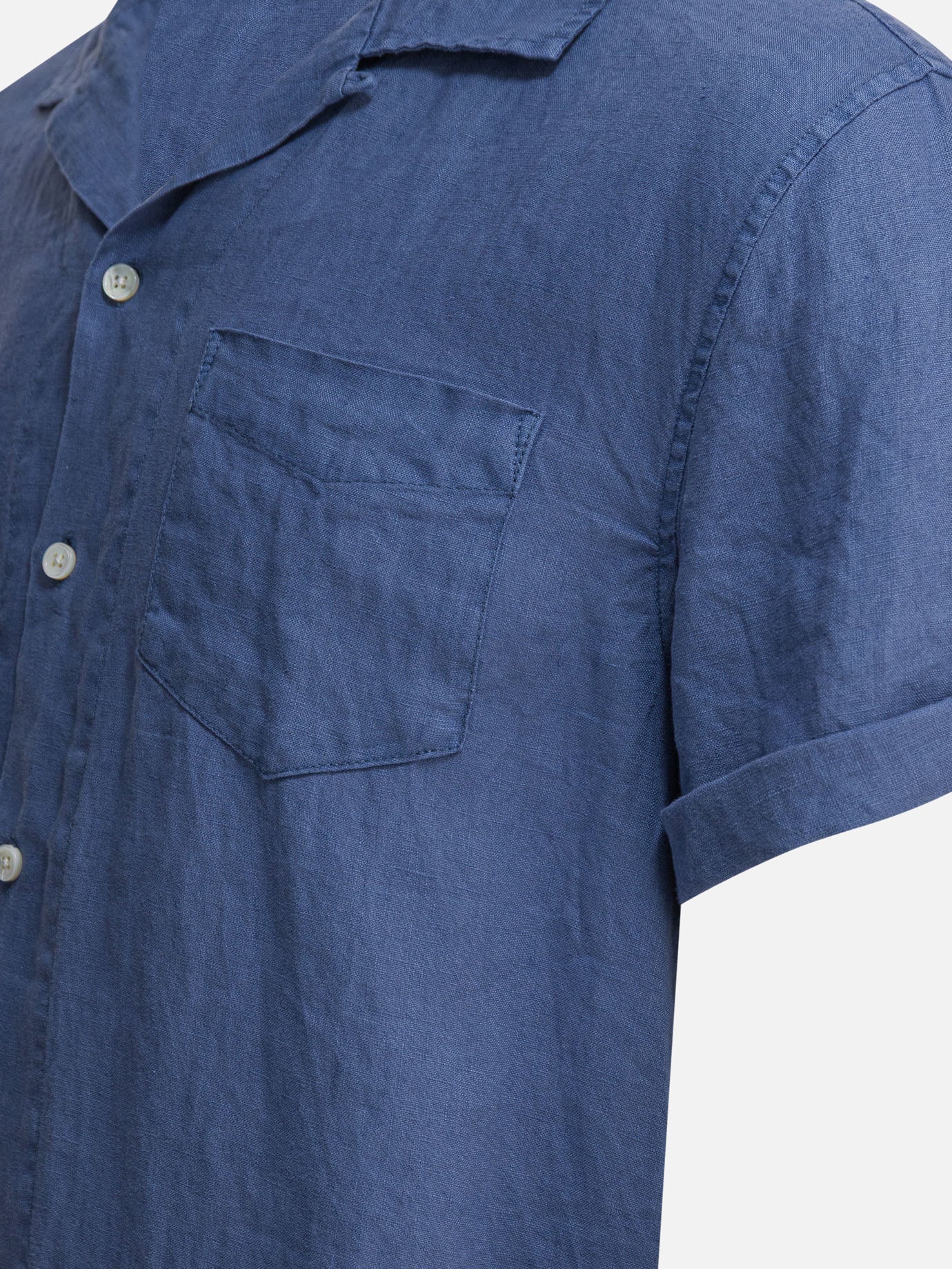 Tシャツ・カットソー ALEX MILL SS25 CAMP SHIRT IN LINEN (234 MS035 2703 PACIFIC) Camp Shirt In Linen – Alex Mill