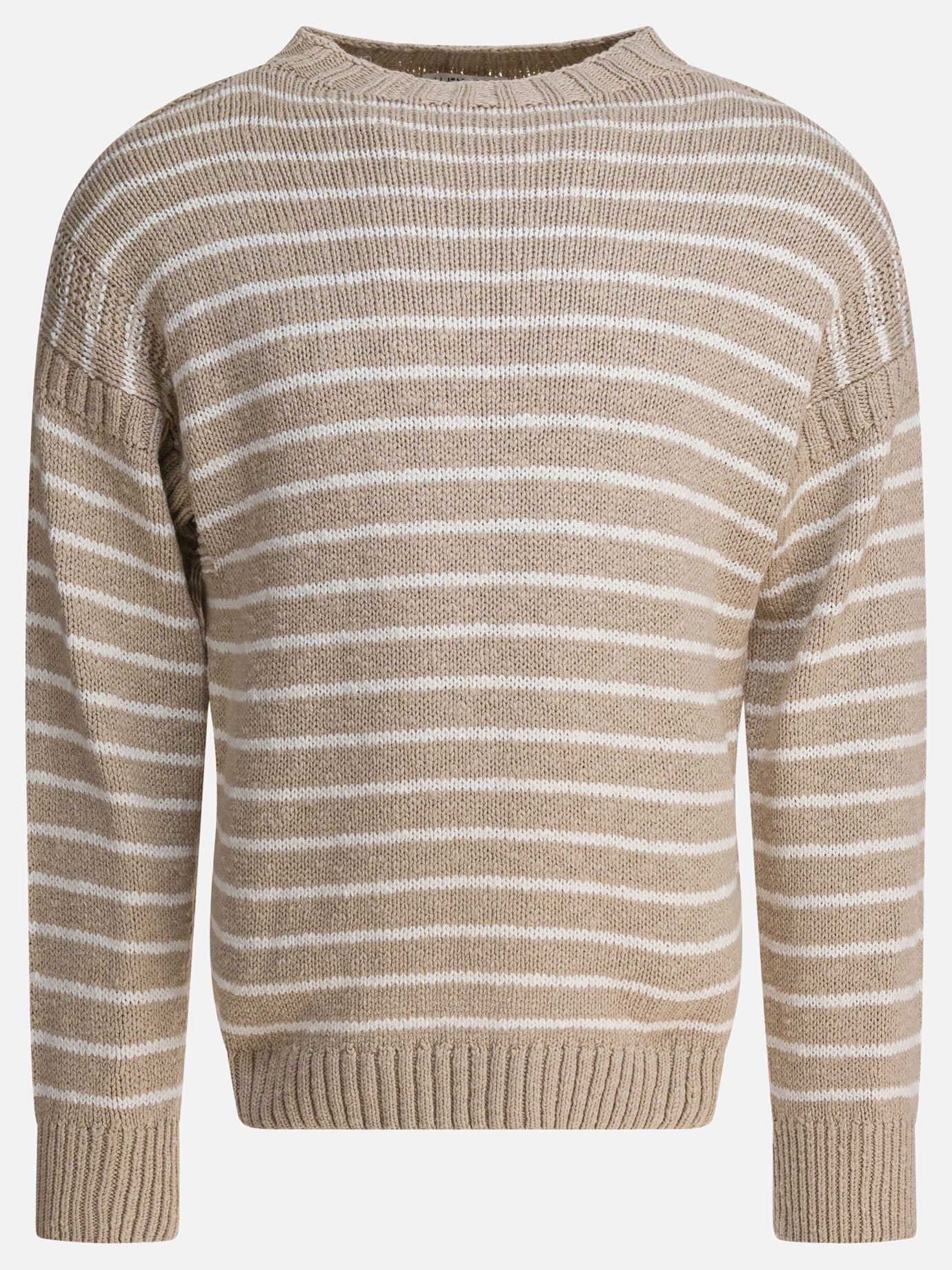 Crewneck sweaters Striped  Beige - Alex Mill Men | PDP | VIETTI Online Store | Zoom-Modal
