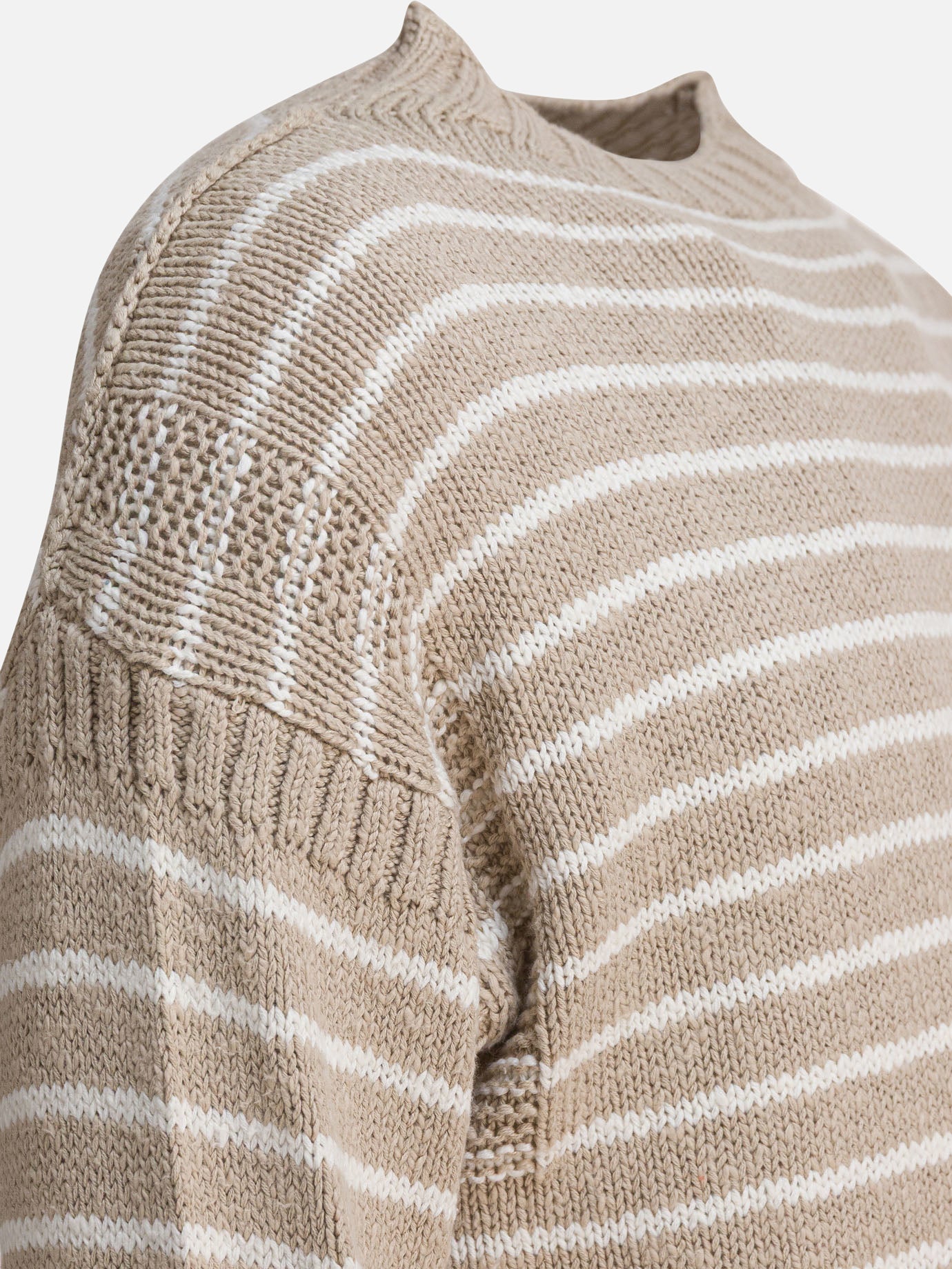 Crewneck sweaters Striped  Beige - Alex Mill Men | PDP | VIETTI Online Store | Zoom-Modal_3

