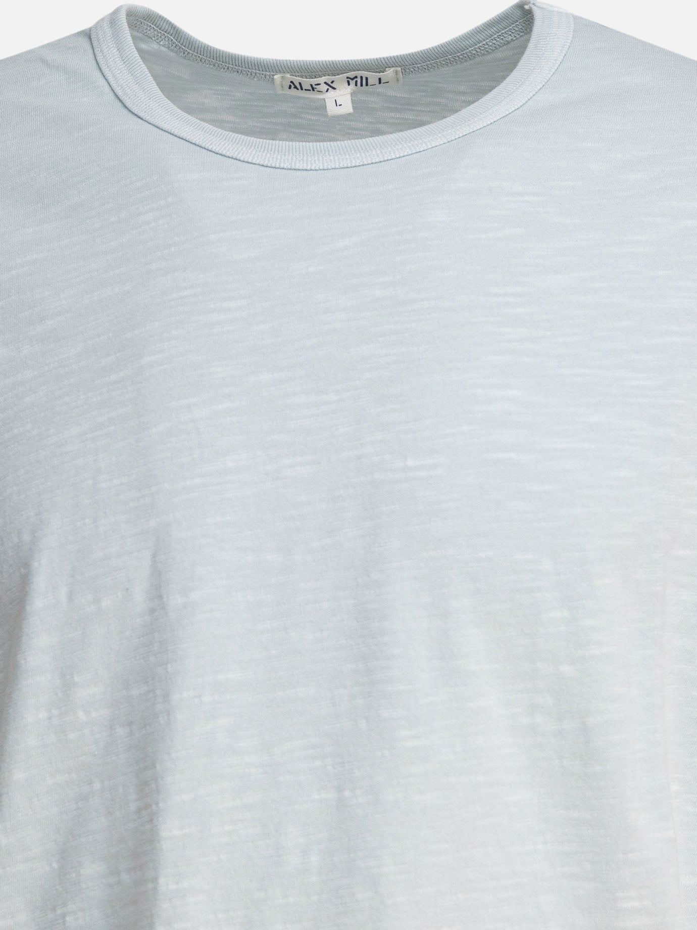 Crewneck t-shirts Solid colour  Light blue - Alex Mill Men | PDP | VIETTI Online Store | thumbnail_3