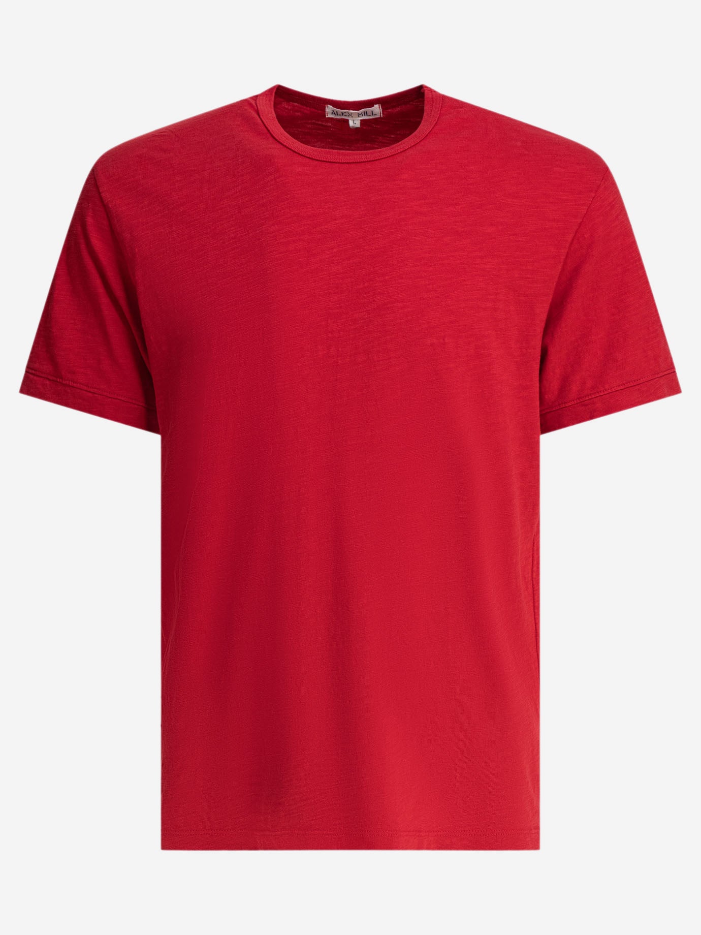 Crewneck t-shirts Solid colour  Red - Alex Mill Men | PDP | VIETTI Online Store | thumbnail