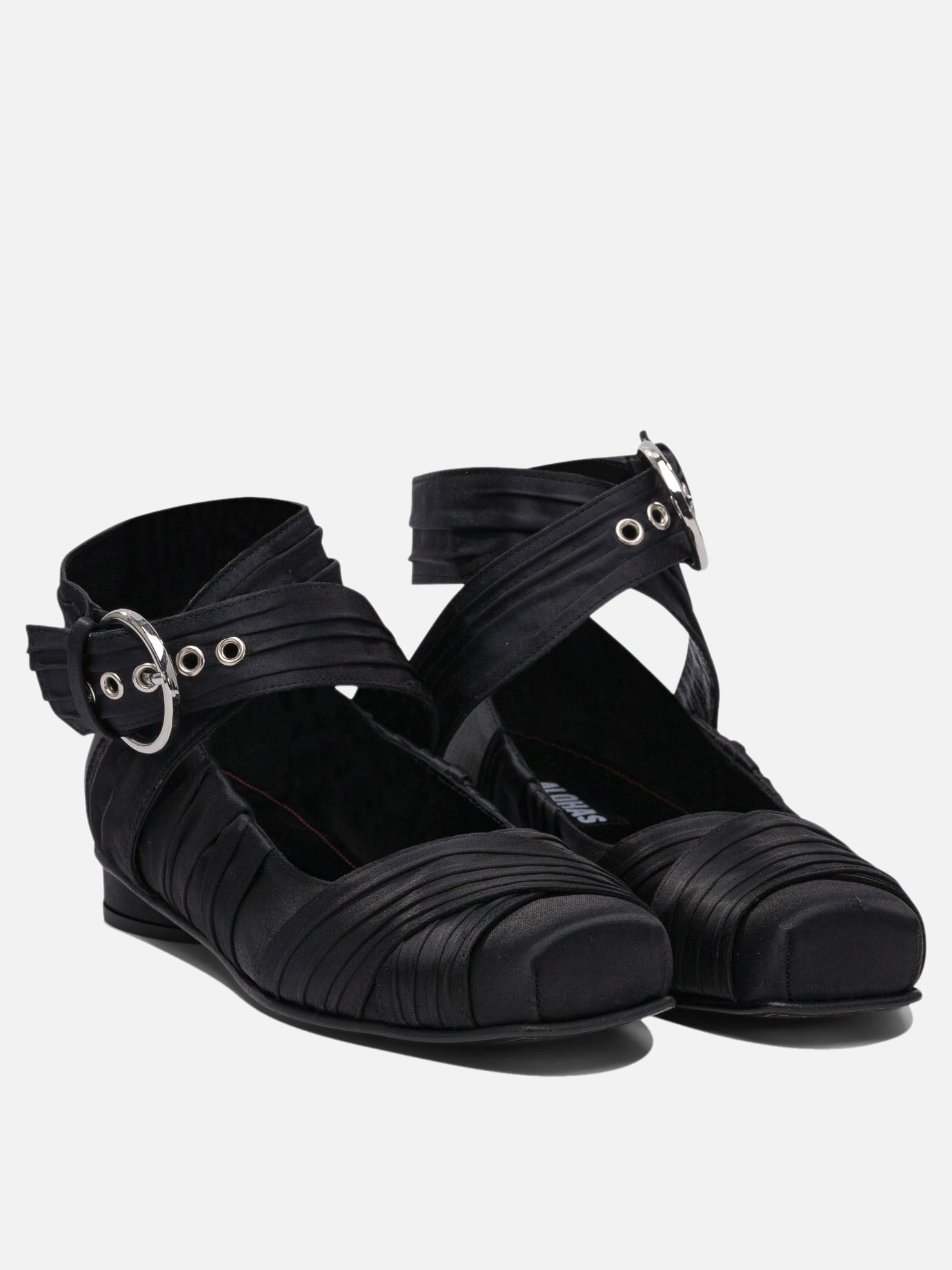 Ballerine classiche 60% polyethylene 40% recycled polyester - 100% cuerolite  Nero - Alohas Donna | PDP | VIETTI Online Store | Zoom-Modal_2
