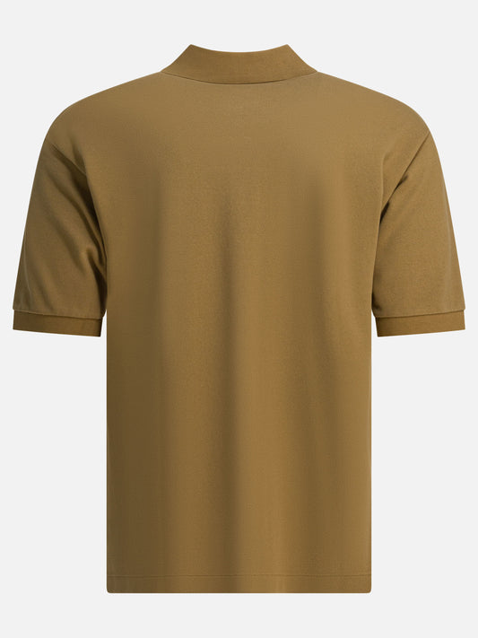 Polo con bottoni Solid colour  Beige - Auralee Uomo | VIETTI Online Store | 2
