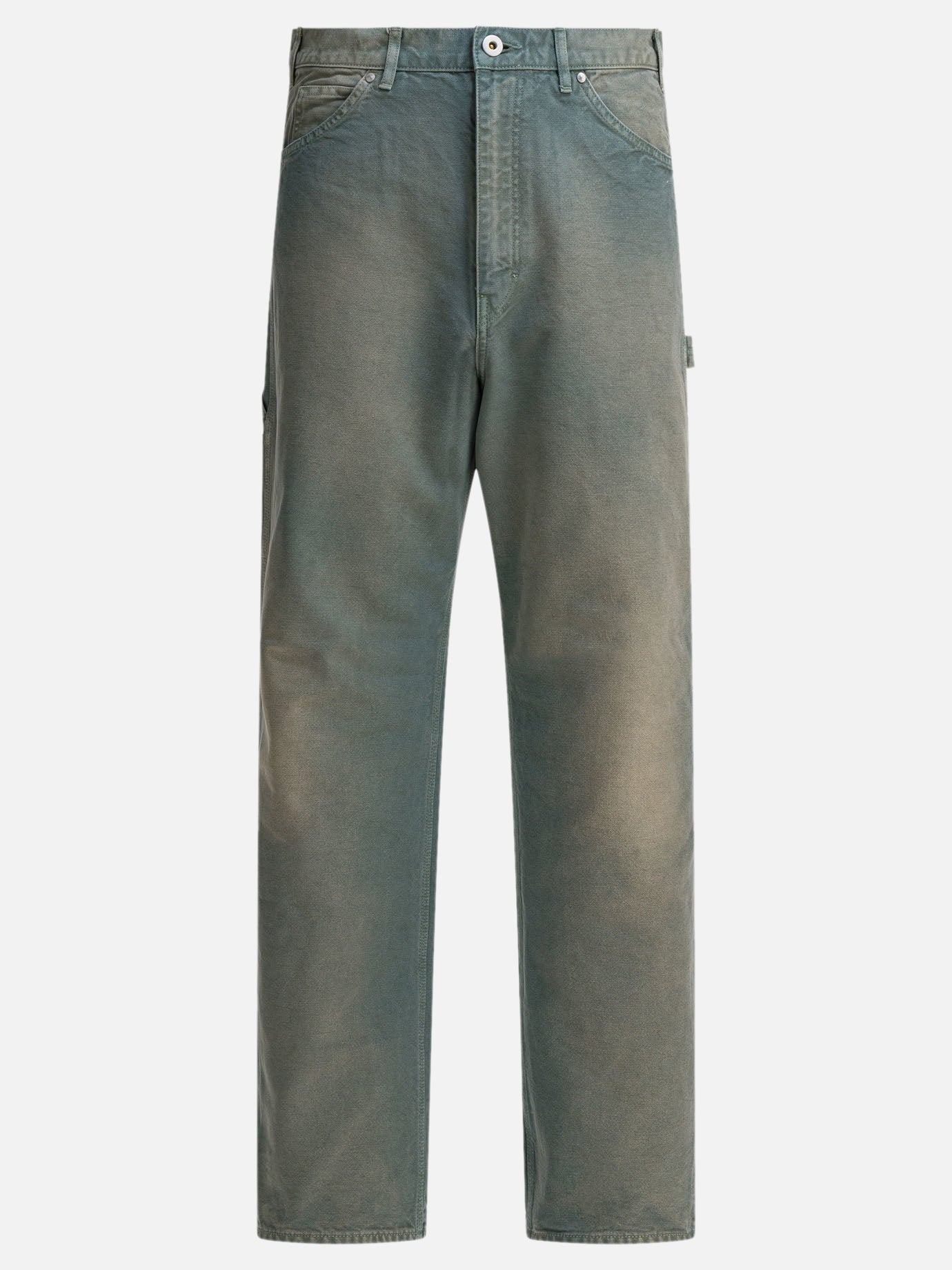 Pantaloni da lavoro Solid colour  Verde - Auralee Uomo | PDP | VIETTI Online Store | thumbnail