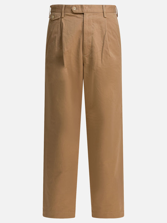 Pantaloni casual Solid colour  Marrone - Auralee Uomo | PDP | VIETTI Online Store 
