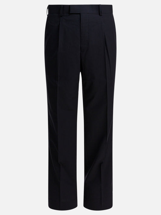 Pantaloni casual Solid colour  Blu - Auralee Uomo | PDP | VIETTI Online Store 
