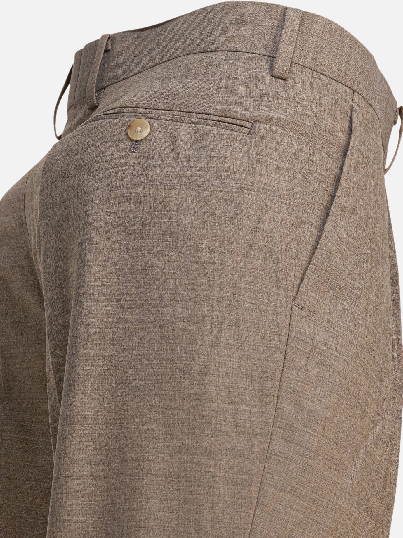 Pantaloni casual Solid colour  Beige - Auralee Uomo | PDP | VIETTI Online Store | thumbnail_4