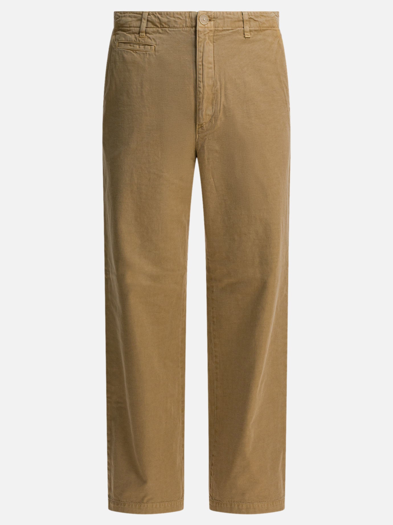 Pantaloni casual Solid colour  Beige - Auralee Uomo | PDP | VIETTI Online Store | thumbnail