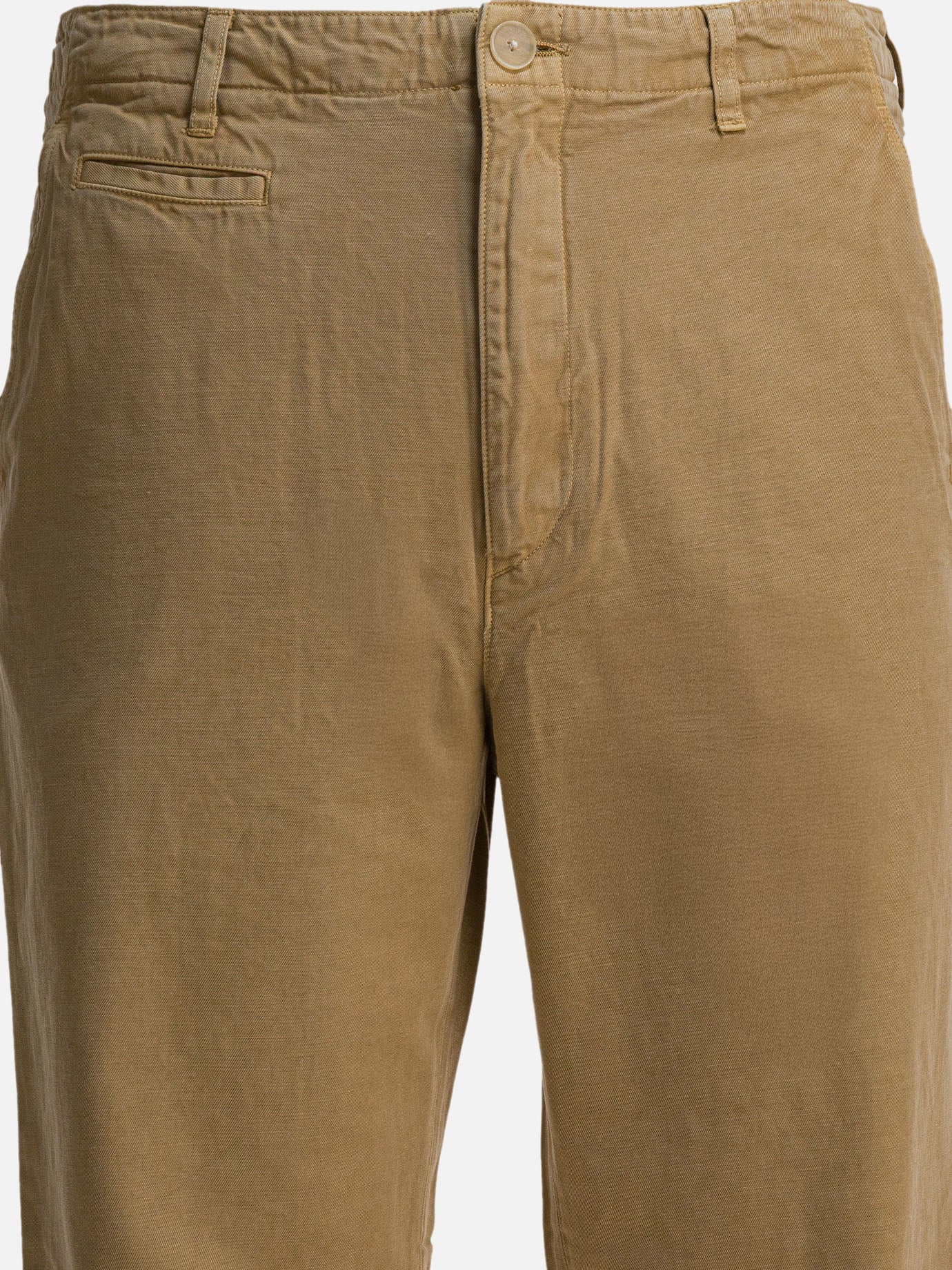 Pantaloni casual Solid colour  Beige - Auralee Uomo | PDP | VIETTI Online Store | thumbnail_3