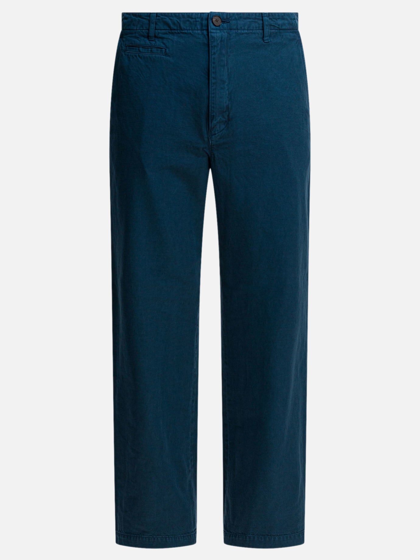Pantaloni casual Solid colour  Blu - Auralee Uomo | PDP | VIETTI Online Store | thumbnail