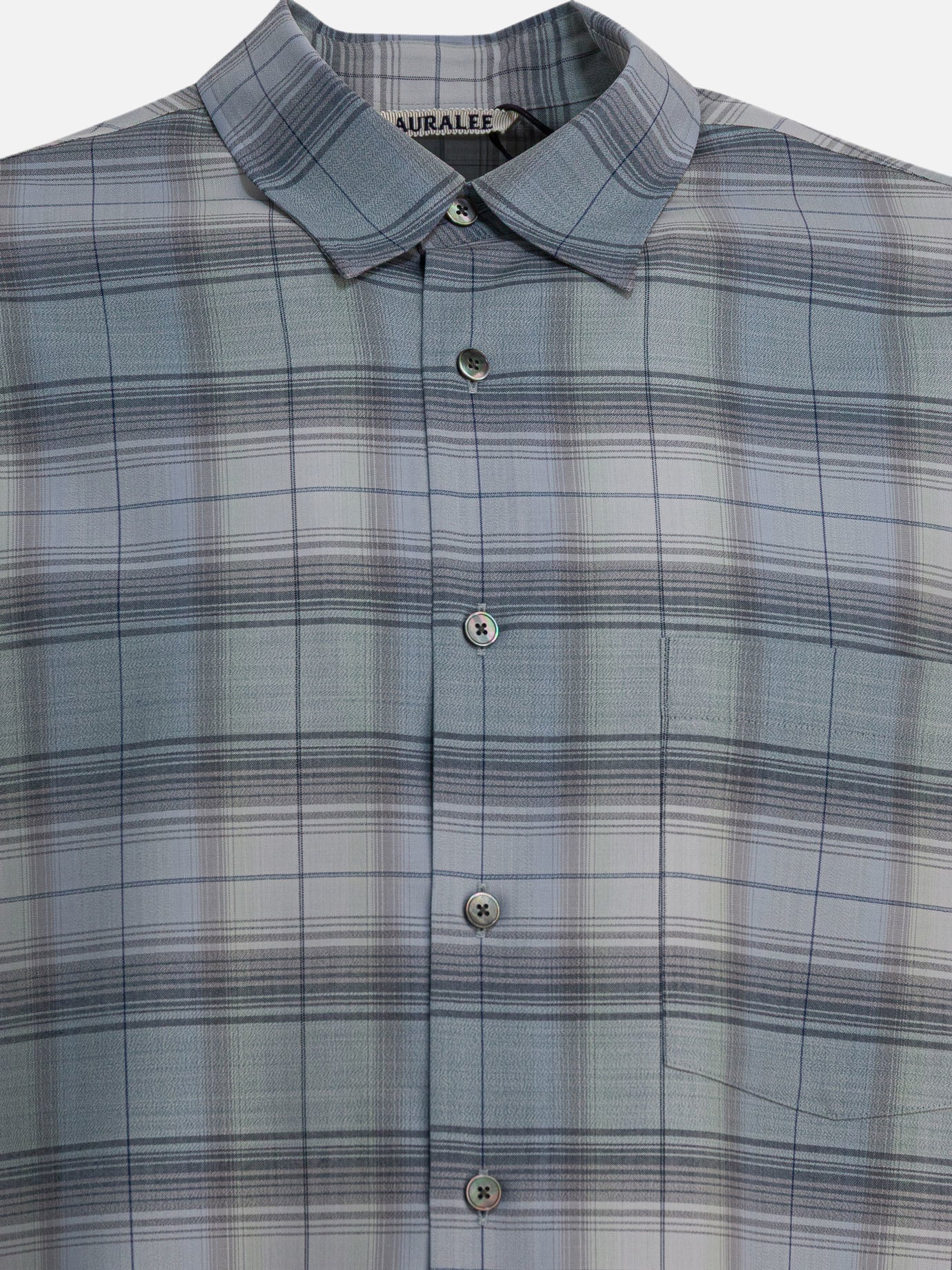 Camicie casual Check  Azzurro - Auralee Uomo | PDP | VIETTI Online Store | thumbnail_3