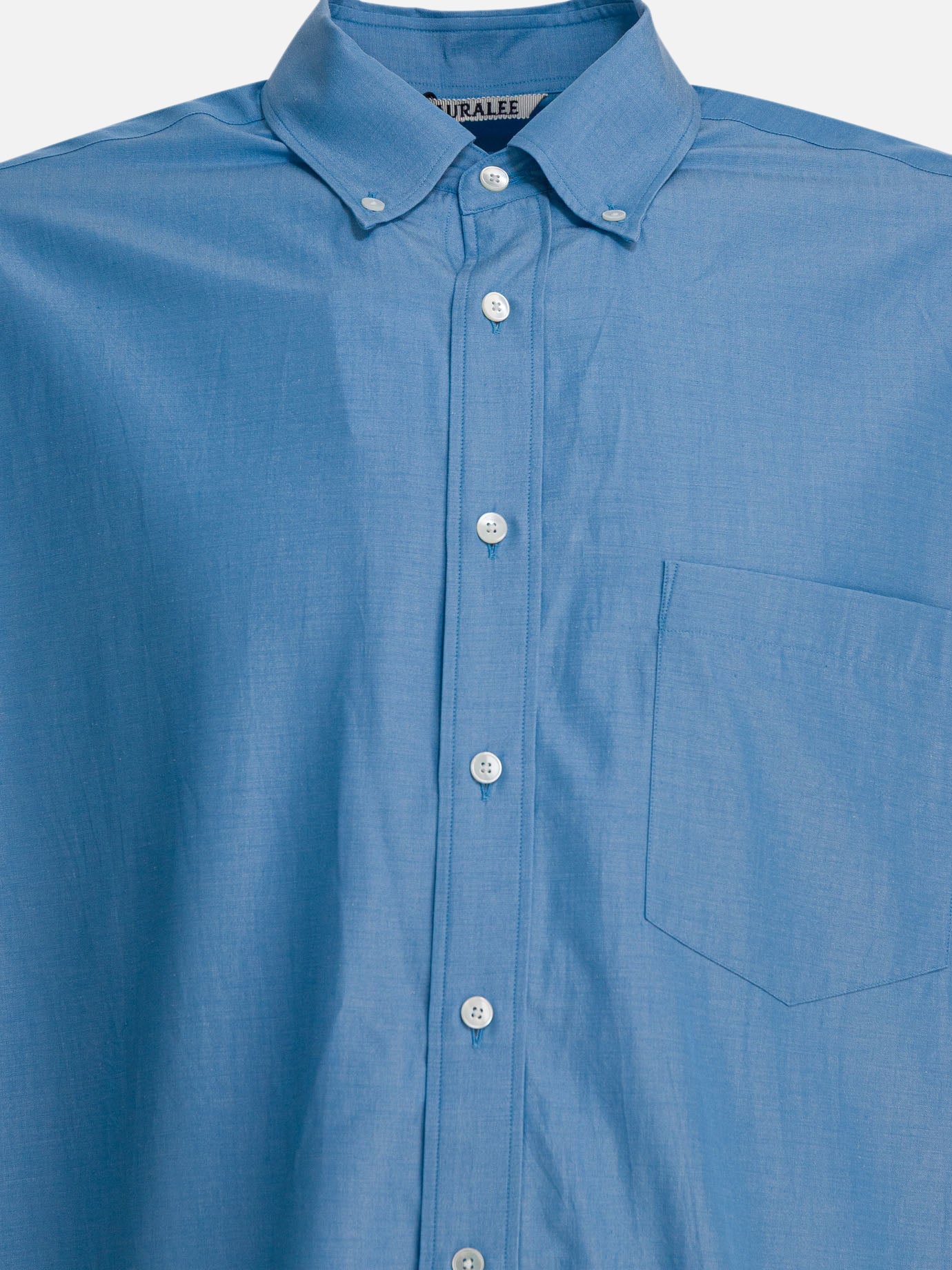 Casual shirts Solid colour  Light blue - Auralee Men | PDP | VIETTI Online Store | thumbnail_3