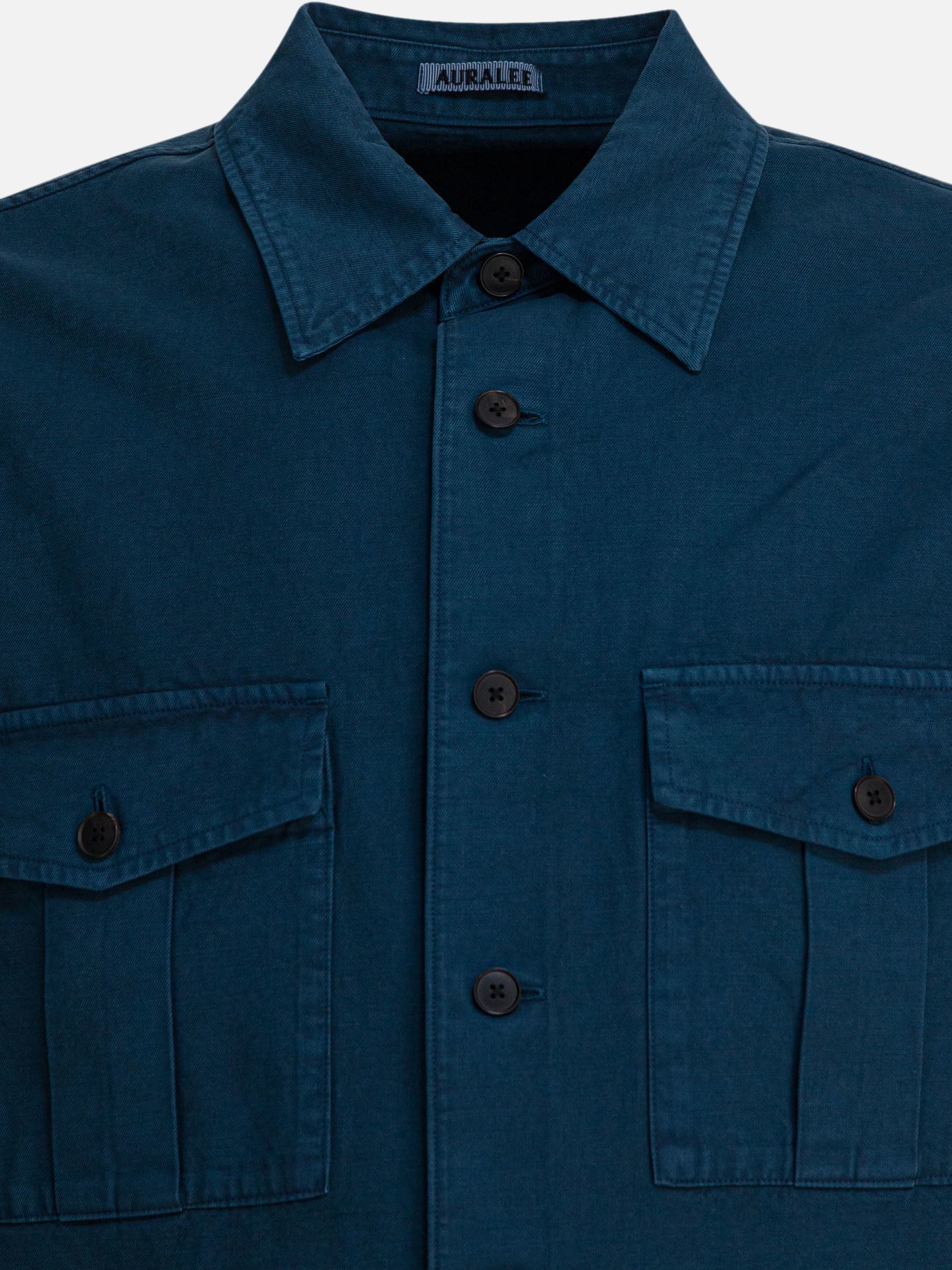 Camicie casual Solid colour  Blu - Auralee Uomo | PDP | VIETTI Online Store | thumbnail_3