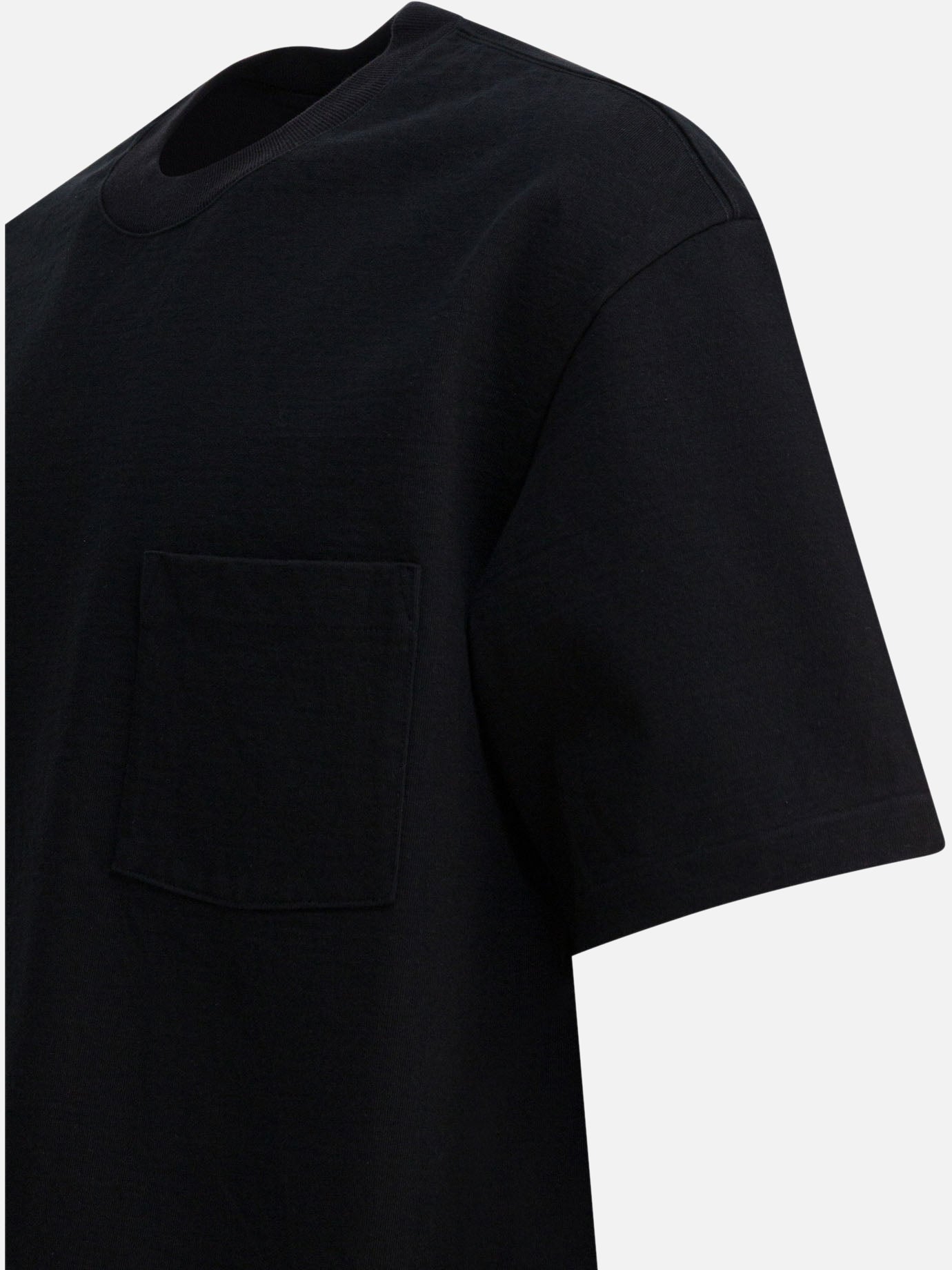 Crewneck t-shirts Solid colour  Black - Auralee Men | PDP | VIETTI Online Store | Zoom-Modal_4
