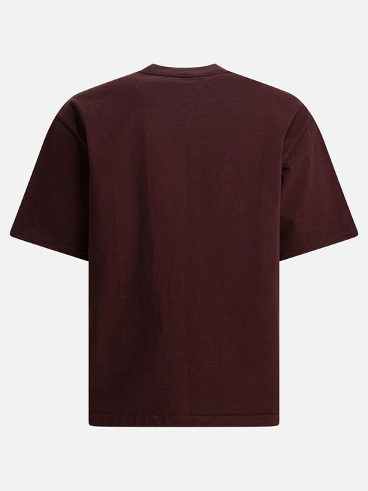T-shirt girocollo Solid colour  Marrone - Auralee Uomo | PDP | VIETTI Online Store | 2
