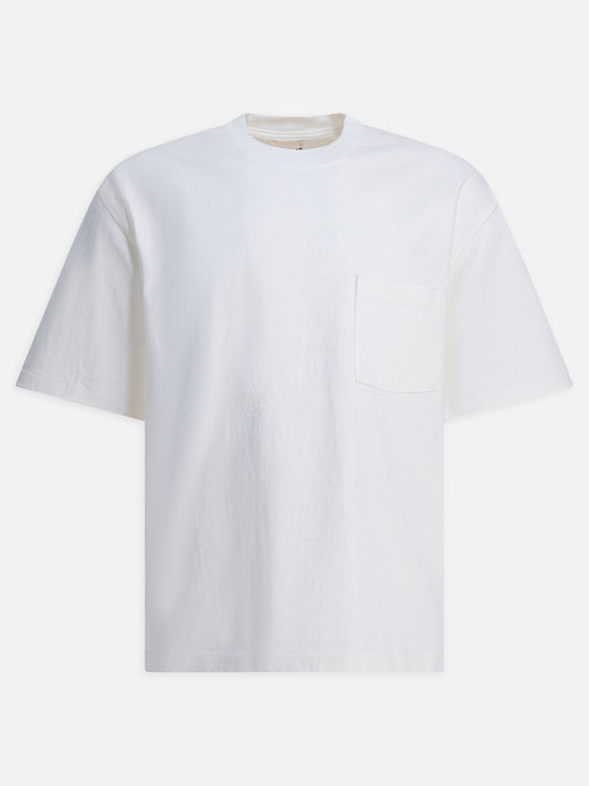 T-shirt girocollo Solid colour  Bianco - Auralee Uomo | PDP | VIETTI Online Store 
