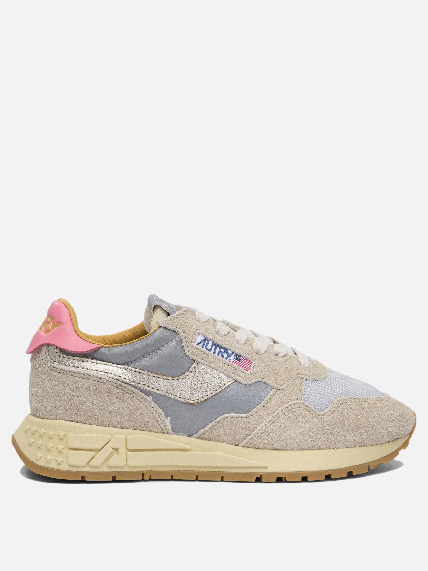 Low top sneakers 60% nylon 40% cow leather - 60% phylon 40% rubber - 60% phylon 40% rubber  Beige - Autry Women | PDP | VIETTI Online Store | thumbnail