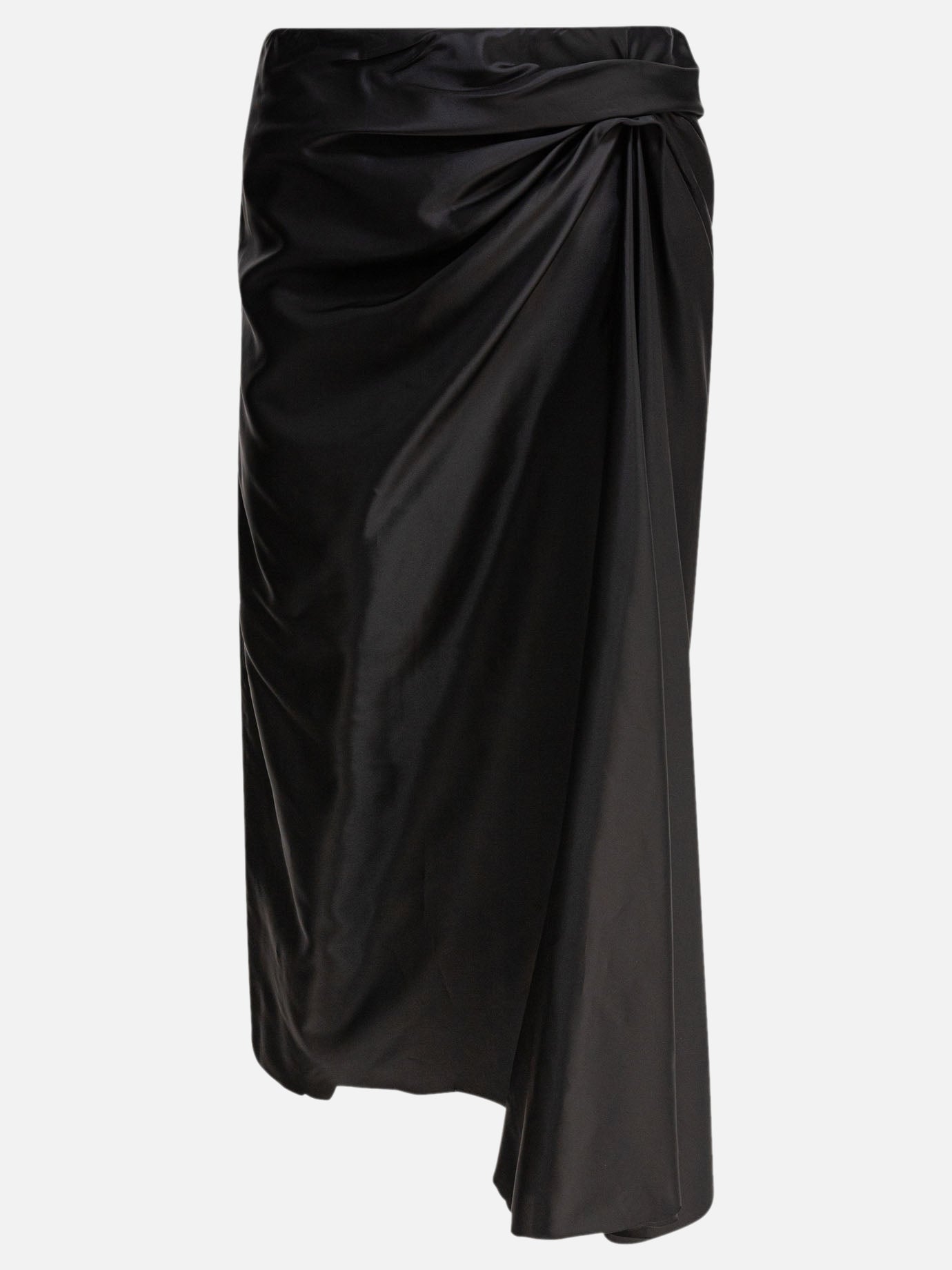 Gonne midi Solid colour  Nero - Balenciaga Donna | PDP | VIETTI Online Store | thumbnail