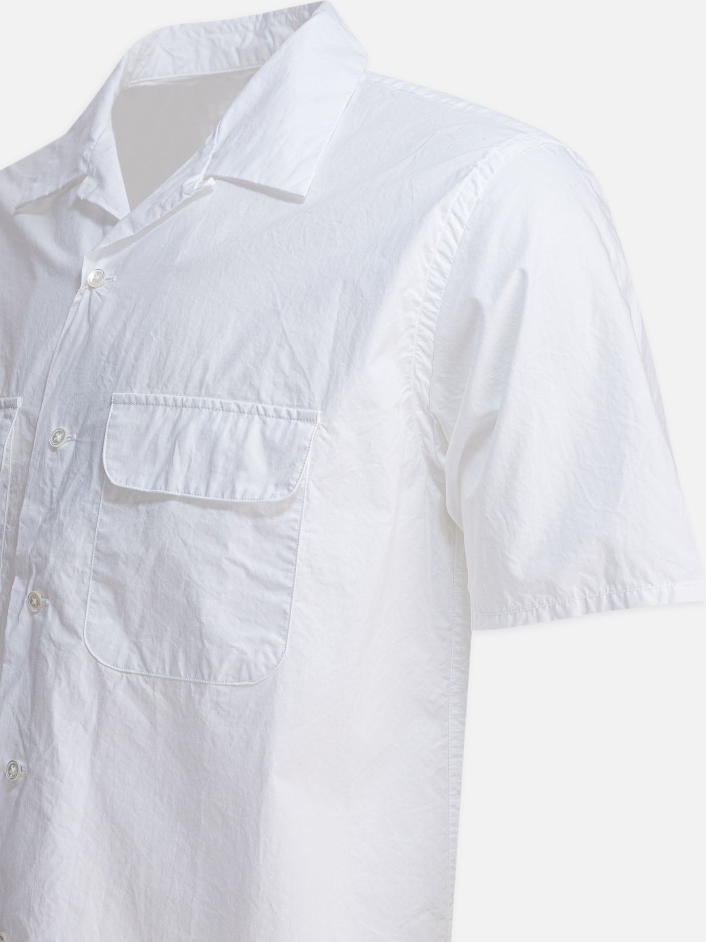 Beams Plus Camp collar shirt 19403075_S White thumbnail_4