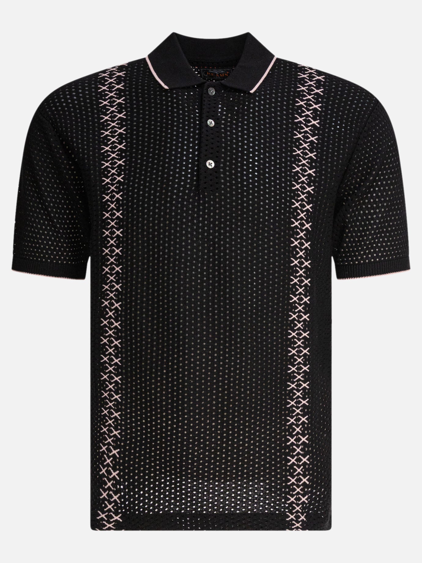 Beams Plus Polo traforata 16180561_S Black thumbnail_1