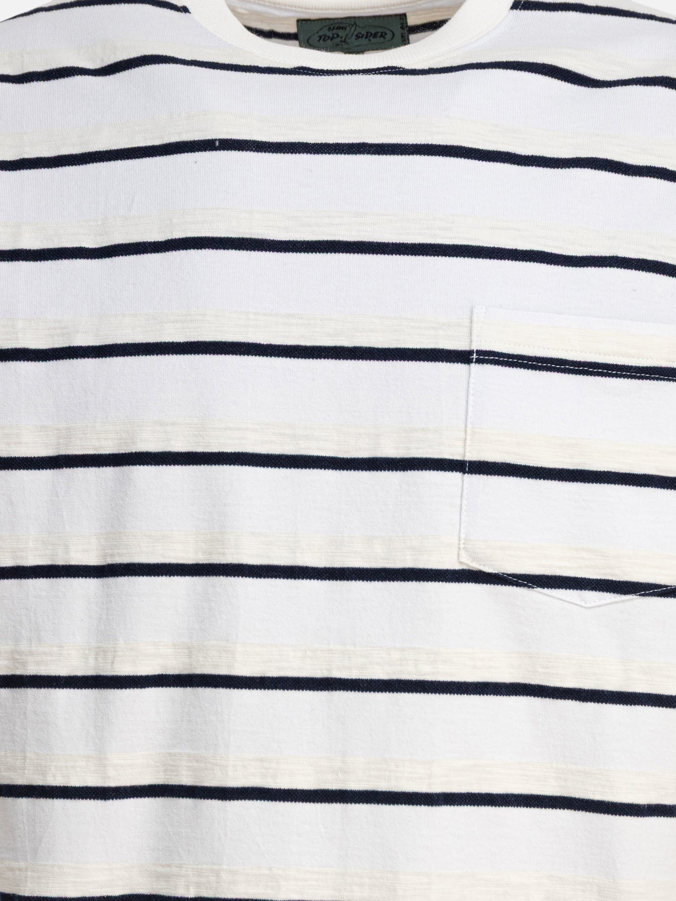 T-shirt girocollo Striped  Bianco - Beams Plus Uomo | PDP | VIETTI Online Store | thumbnail_3