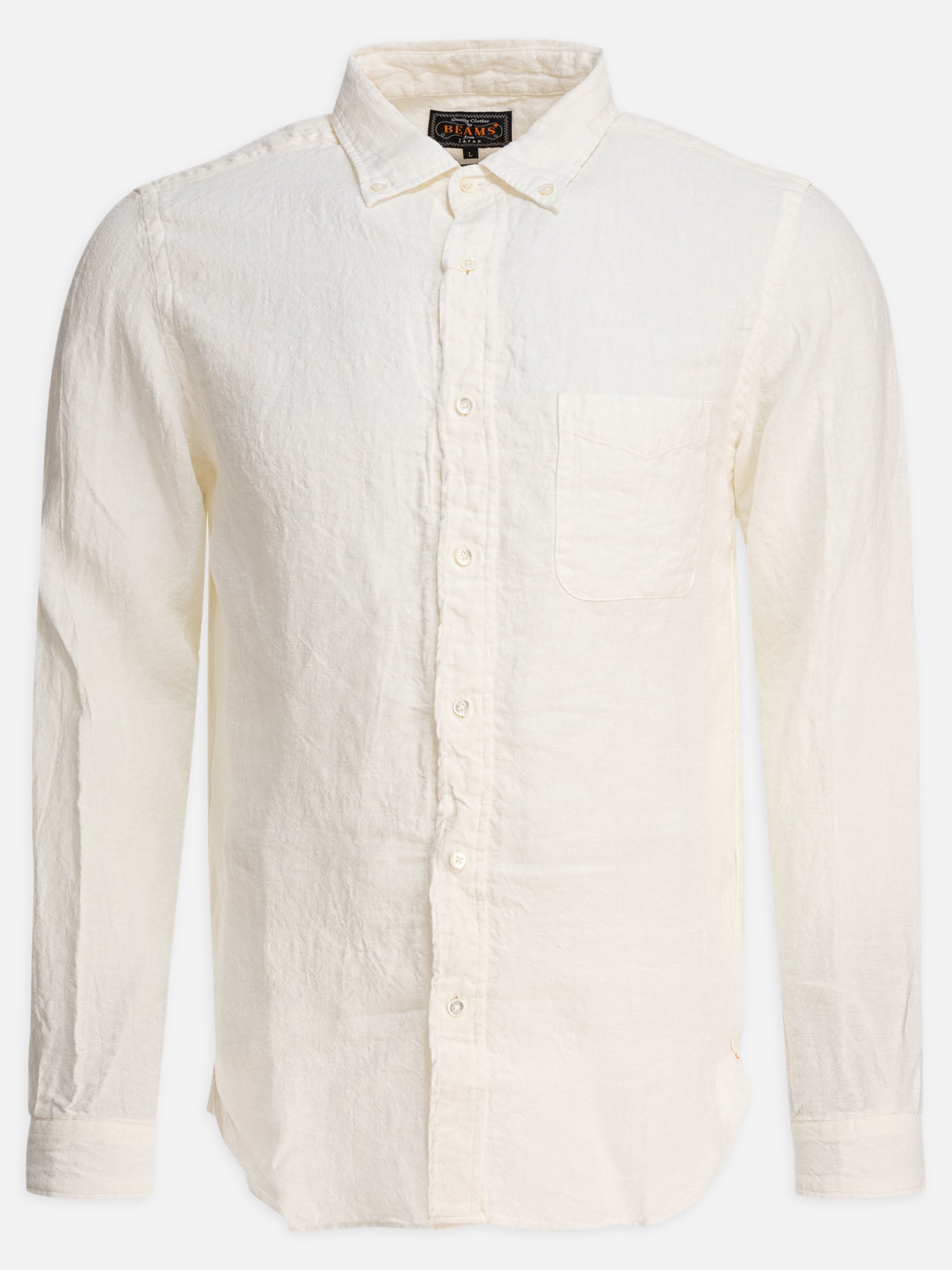 Casual shirts Solid colour  White - Beams Plus Men | PDP | VIETTI Online Store | Zoom-Modal
