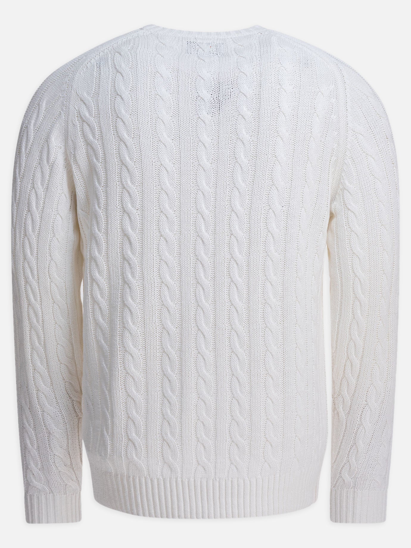 Beams Plus Maglione di lino e cotone 15632866_S White thumbnail_2