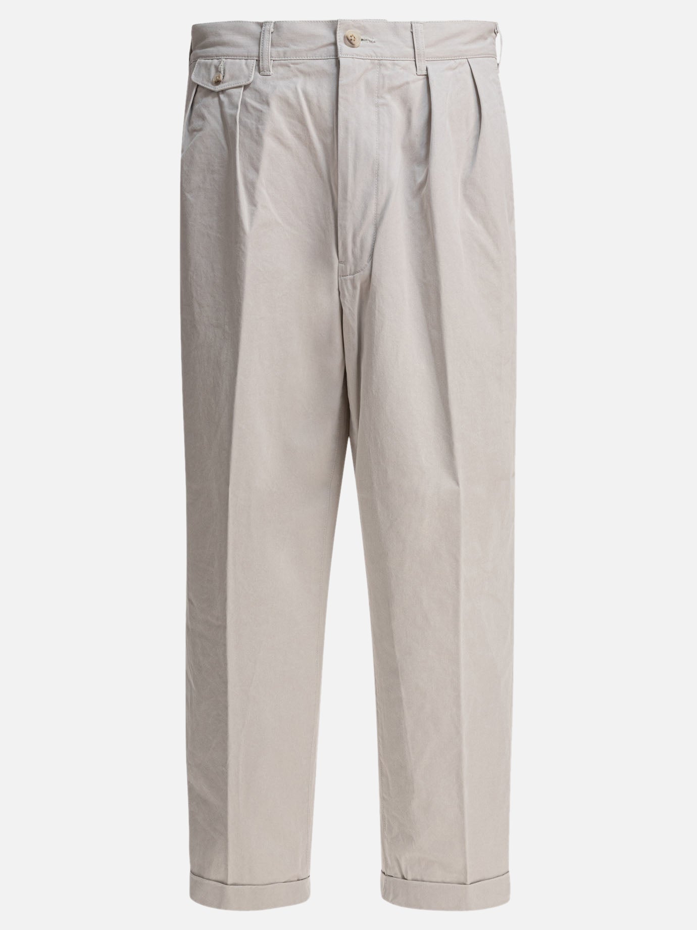 Leisure trousers Solid colour  Grey - Beams Plus Men | PDP | VIETTI Online Store | Zoom-Modal
