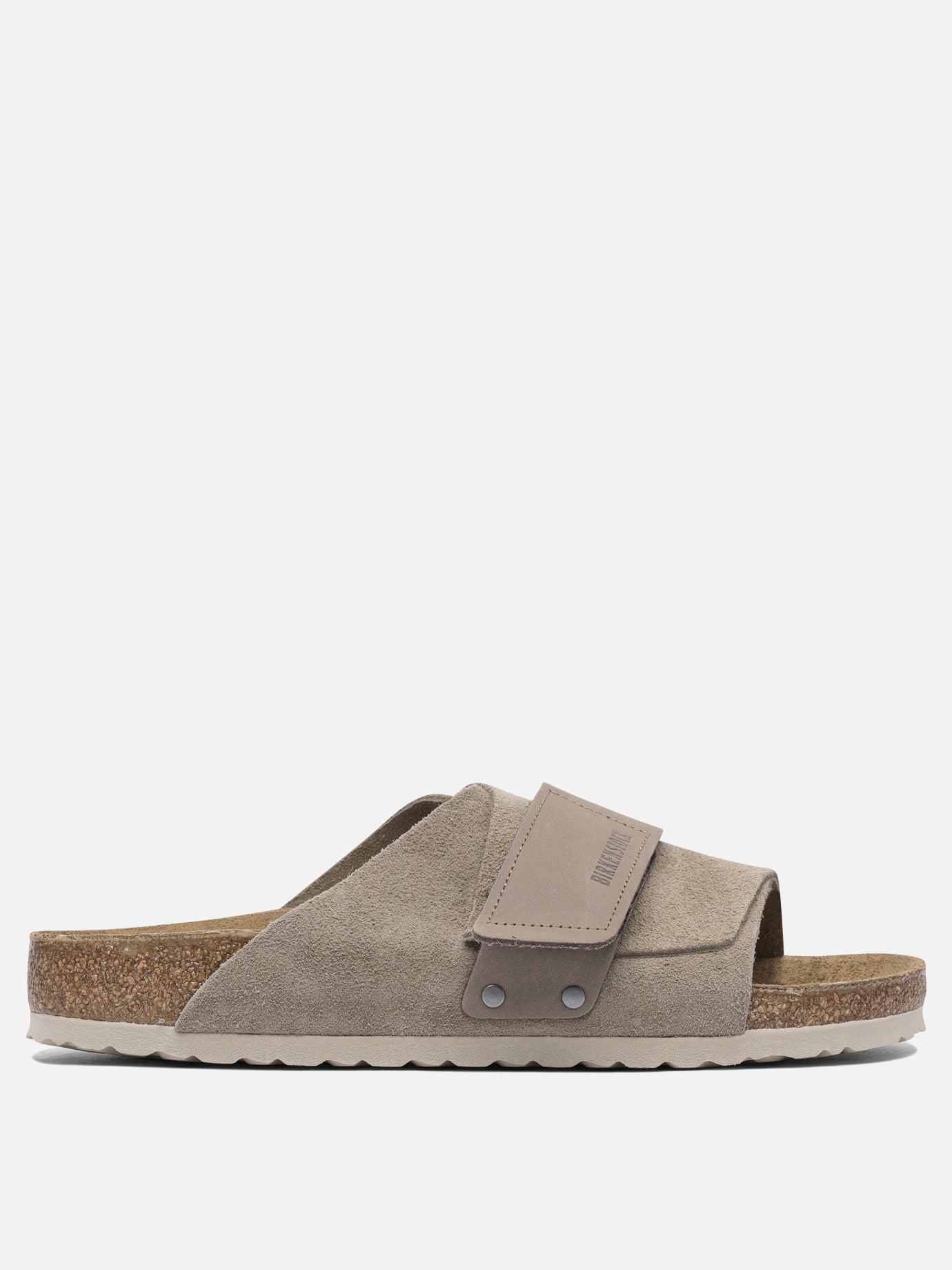Slides 100% suede - 100% rubber  Beige - Birkenstock Men | PDP | VIETTI Online Store | thumbnail
