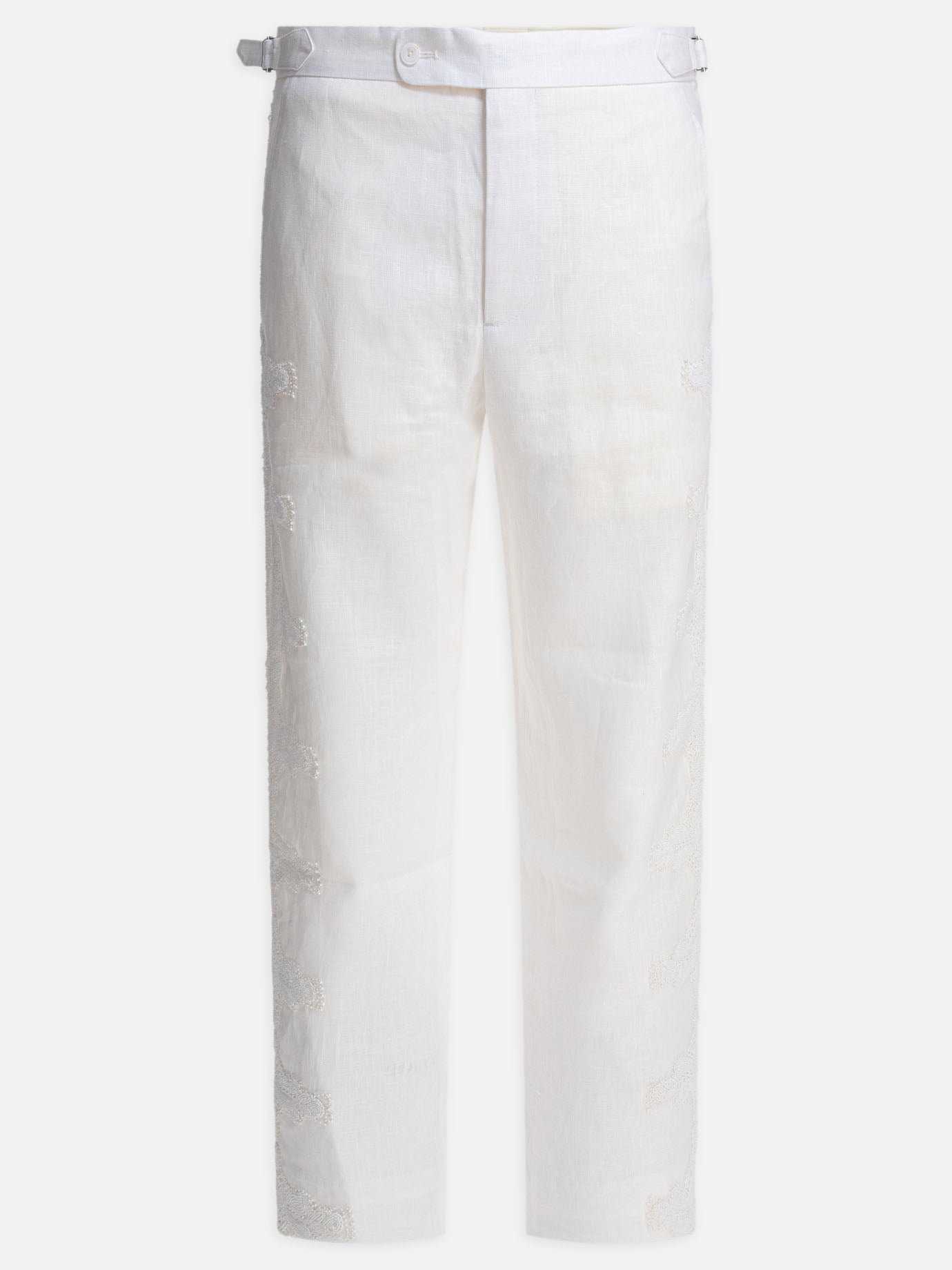 Pantaloni casual Solid colour  Bianco - Bode Uomo | PDP | VIETTI Online Store | thumbnail