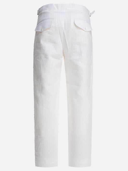 Pantaloni casual Solid colour  Bianco - Bode Uomo | PLP | VIETTI Online Store | 2
