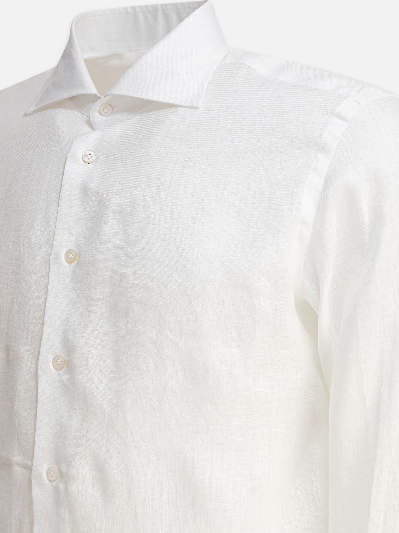 Camicie casual Solid colour  Bianco - Borriello Uomo | PDP | VIETTI Online Store | Zoom-Modal_4
