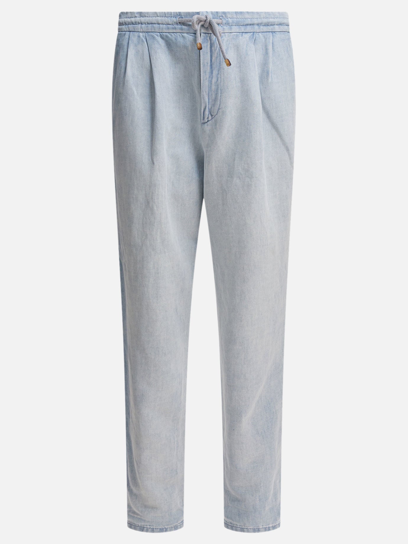 Leisure trousers Denim  Light blue - Brunello Cucinelli Men | PDP | VIETTI Online Store | Zoom-Modal
