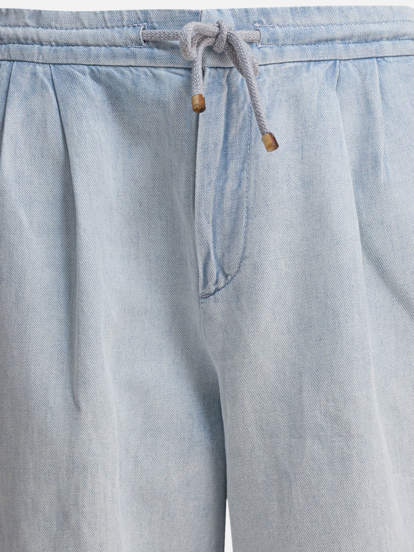 Leisure trousers Denim  Light blue - Brunello Cucinelli Men | PDP | VIETTI Online Store | thumbnail_3