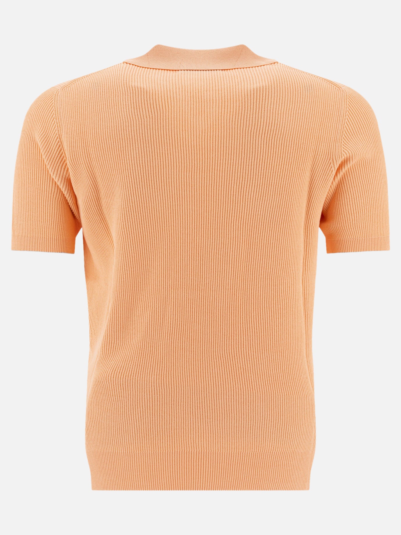 Polo shirts without buttons Solid colour  Orange - Brunello Cucinelli Men | PDP | VIETTI Online Store | thumbnail_2