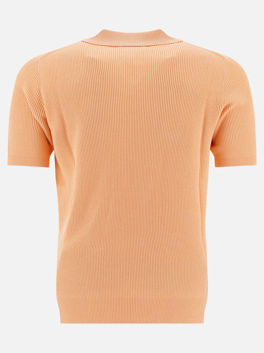 Polo senza bottoni Solid colour  Arancione - Brunello Cucinelli Uomo | VIETTI Online Store | 2
