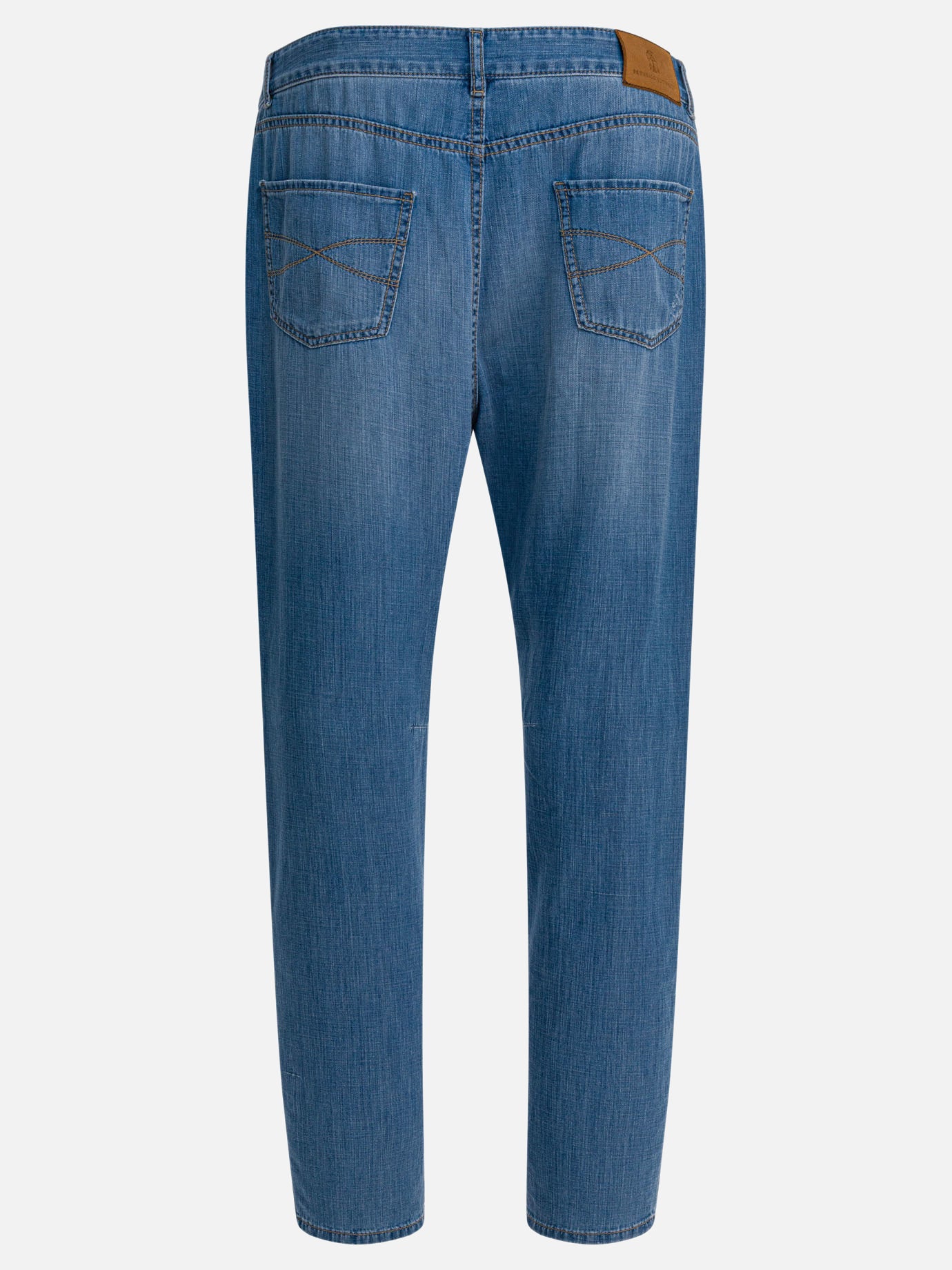 Jeans a gamba dritta Denim  Azzurro - Brunello Cucinelli Uomo | PDP | VIETTI Online Store | Zoom-Modal_2
