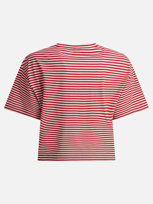 T-shirt girocollo Striped  Rosso - Brunello Cucinelli Donna | VIETTI Online Store | 2
