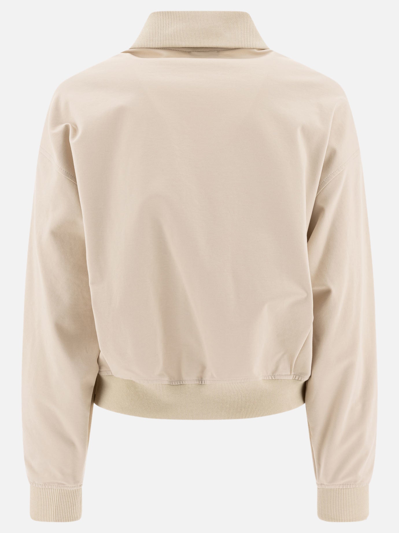 Felpe con zip Solid colour  Bianco - Brunello Cucinelli Donna | PDP | VIETTI Online Store | thumbnail_2