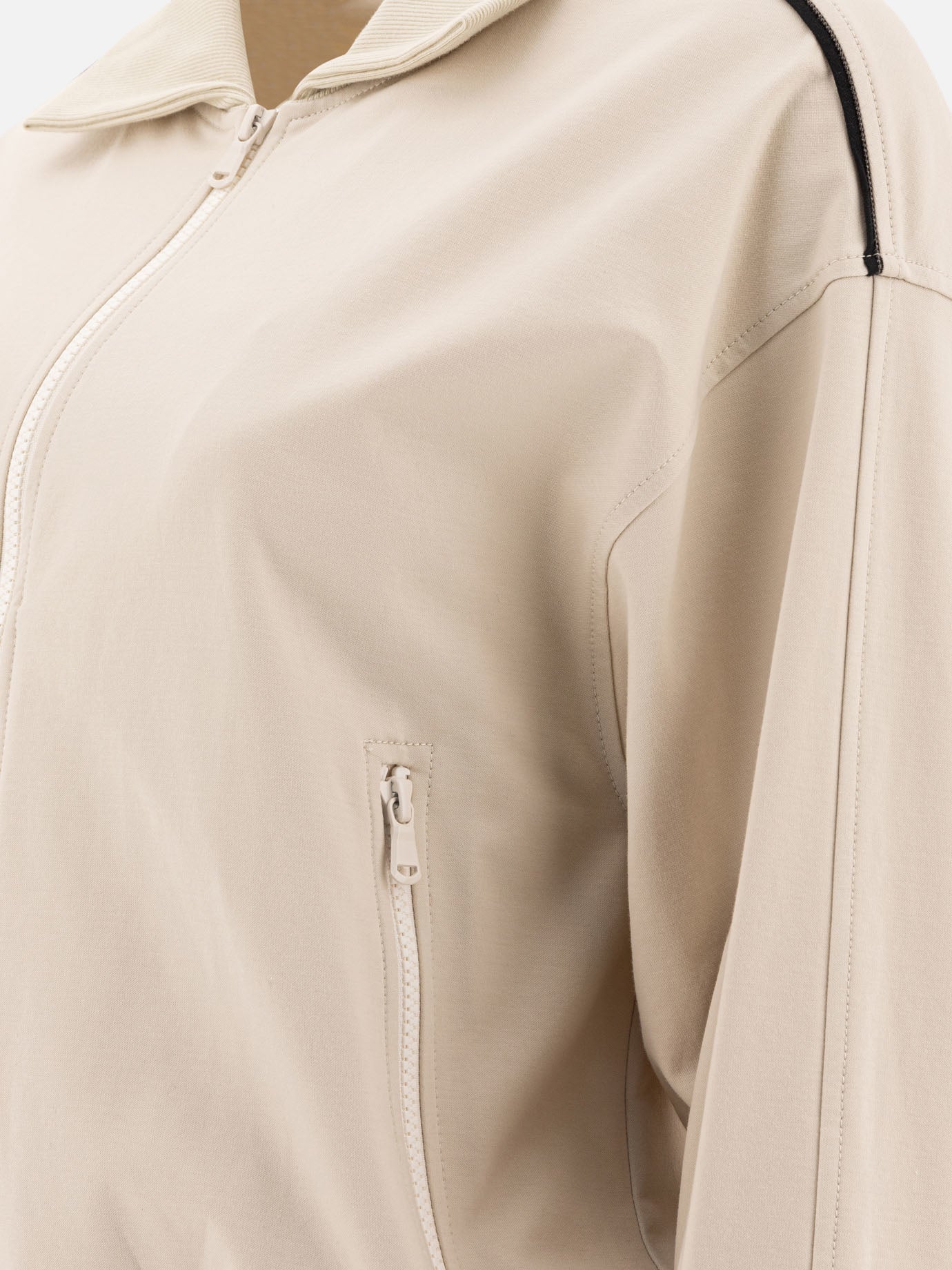 Felpe con zip Solid colour  Bianco - Brunello Cucinelli Donna | PDP | VIETTI Online Store | thumbnail_4