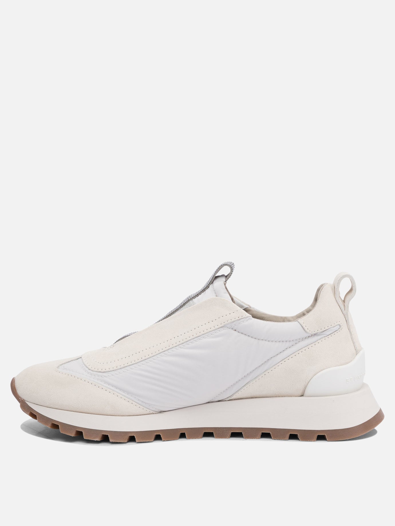 Low top sneakers 100% calf leather - 100% polyurethane  White - Brunello Cucinelli Women | PDP | VIETTI Online Store | thumbnail_3